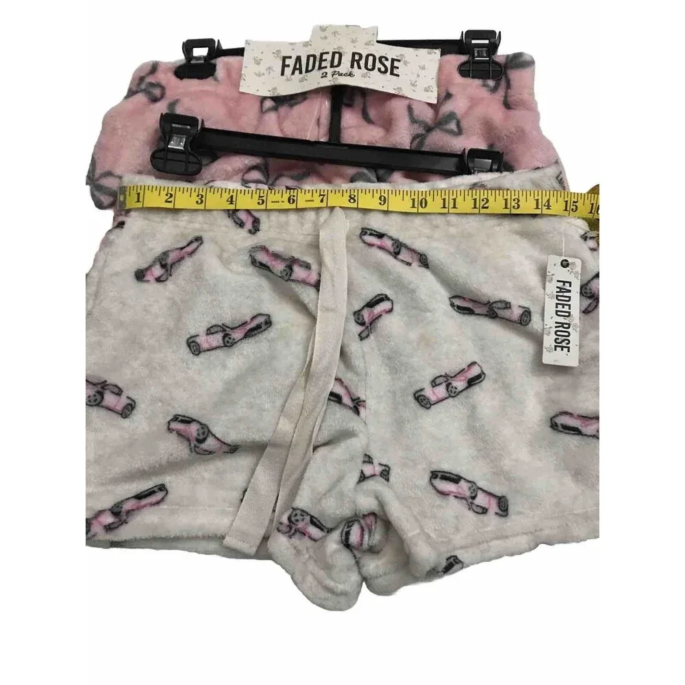 Fade Rose Women’s  Pajamas Shorts Size M Pink/ Ivory Color Intimate  Sleepwear - Picture 7 of 13